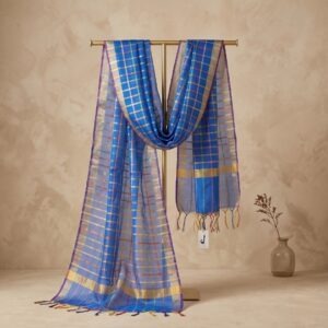 Dupatta Checked Rainbow