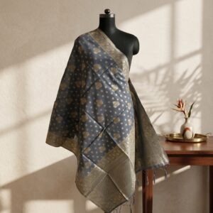 Dupatta Grey Banarasi